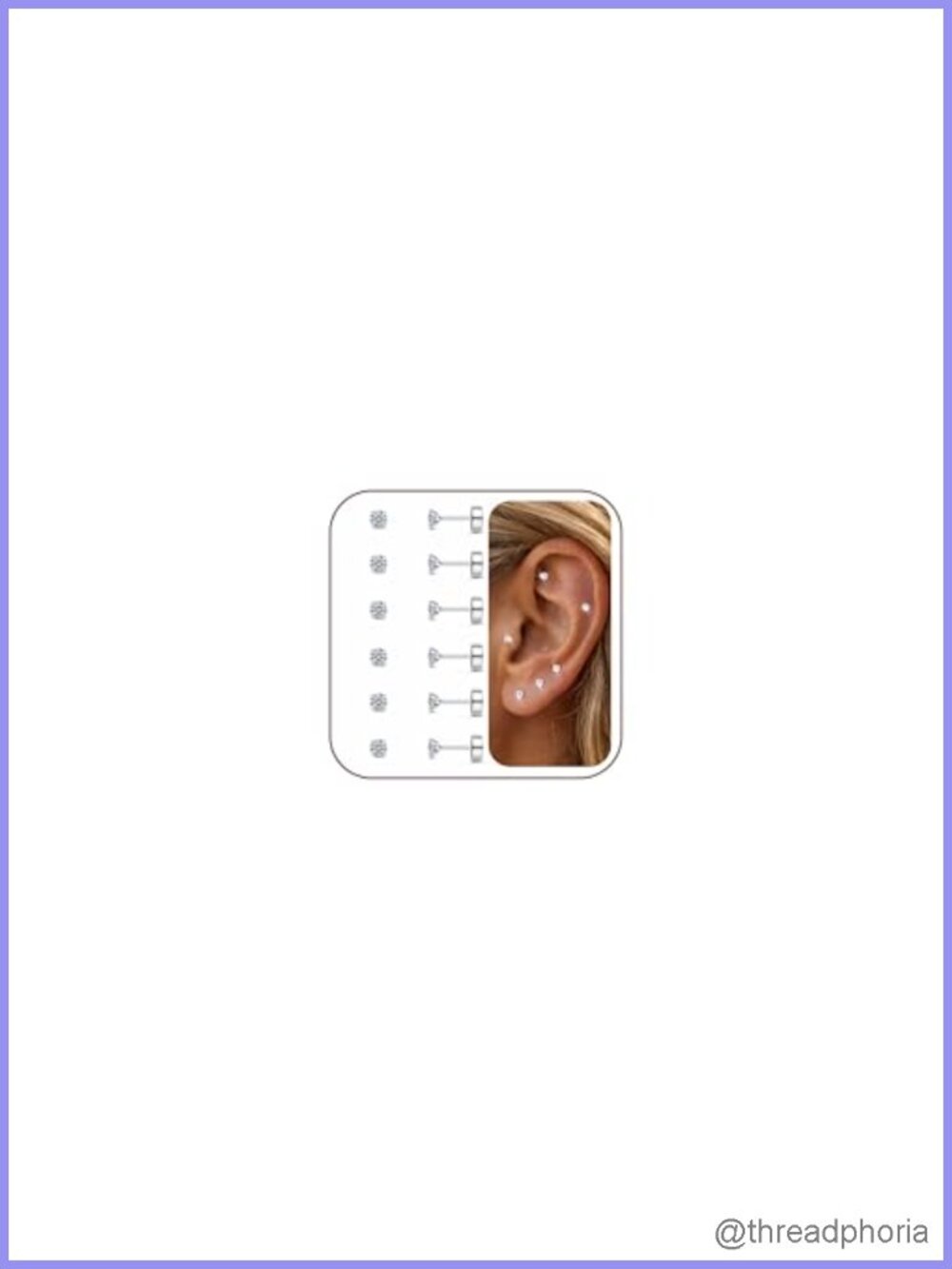 Hypoallergenic Flat Back Stud Earrings 316L Surgical Stainless Steel 20G